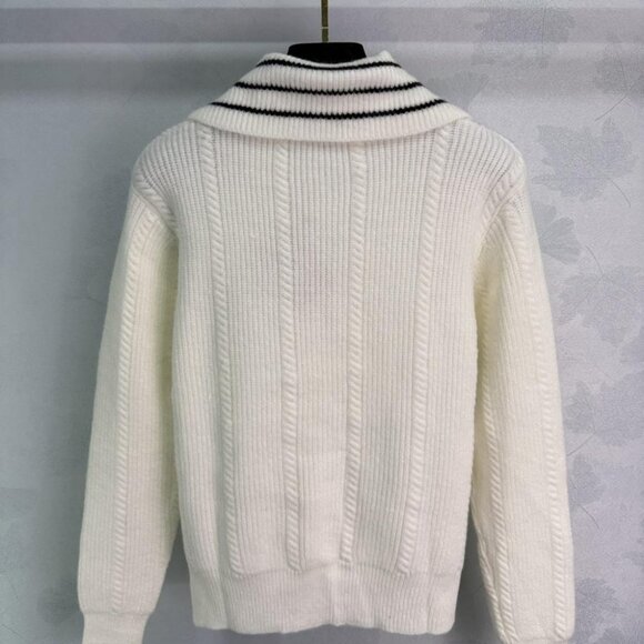 Miu Miu Ivory Cable Knit Sweater - Picture 8 of 8